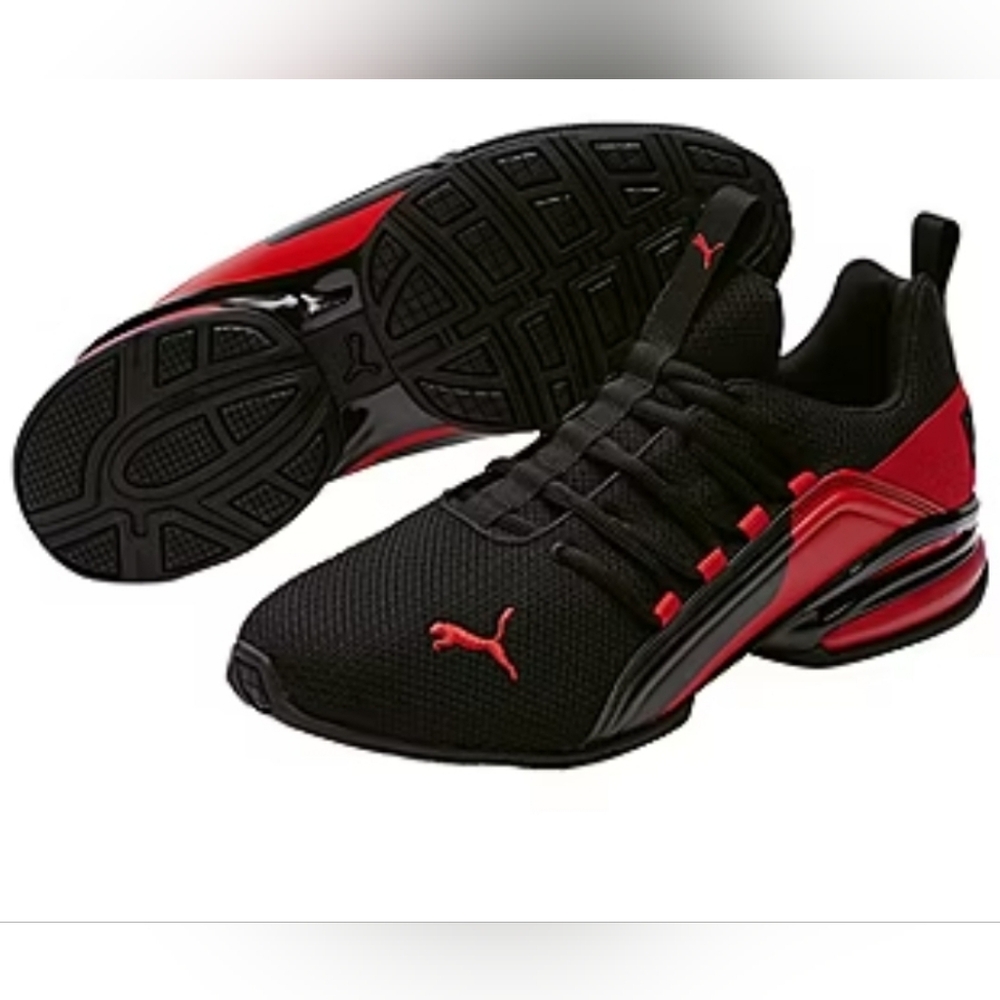 Puma Black and Red Men's Sneakers